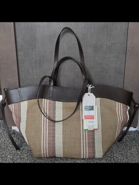 Italian Leather Woven Tote Bag – Made in Italy – NWT